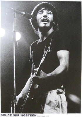 BRUCE SPRINGSTEEN POSTER AMSTERDAM 1975 BORN TO RUN TOUR