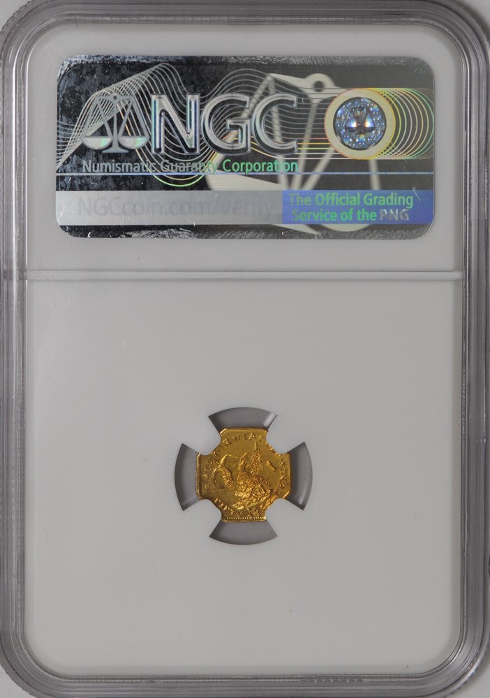1853 California Fractional Gold Octag 50c BG-301 #938557-9 MS62 NGC