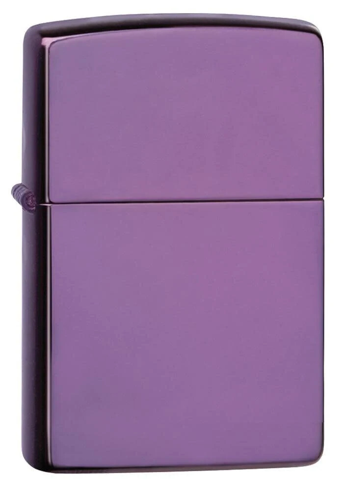 Zippo 24747, зажигалка с фиолетовой полированной отделкой, полноразмерная