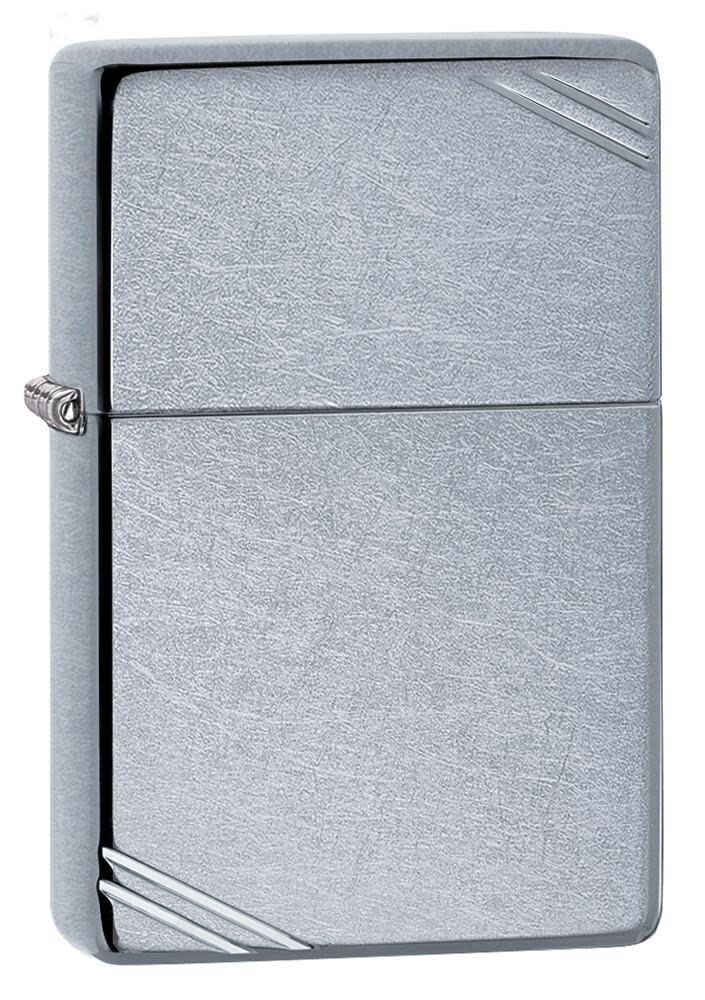 Zippo 267, классическая уличная зажигалка с хромированной отделкой и линиями, полноразмерная