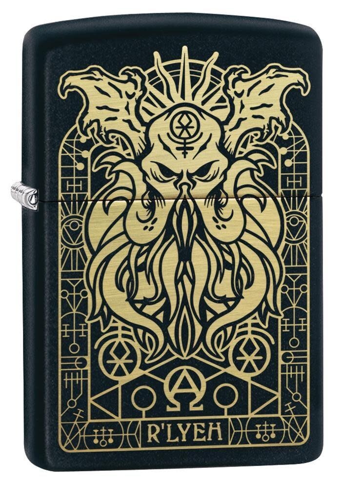 Zippo 29965, Monster Design, черная матовая зажигалка