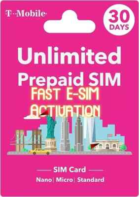 T-Mobile Unlimited Talk, Text, and Data in USA for 30 Days - Works International