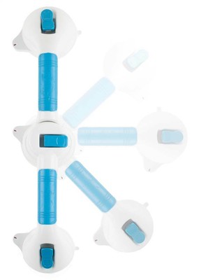 Dual Grip Suction Grab Bar in White [ID 3487032]