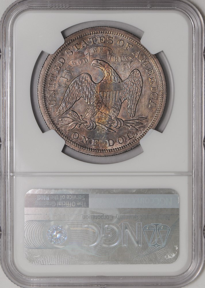1873-CC Seated Liberty Dollar $ #936942-1 MS61 NGC