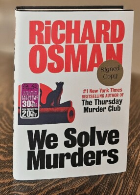 Richard Osman WE SOLVE MURDERS signed First Edtion 1st Printing