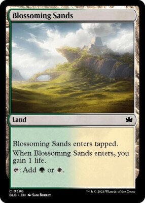 Blossoming Sands (NM) #396 Bloomburrow BLB Magic MTG