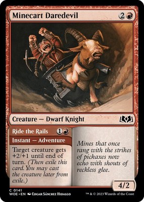 Minecart Daredevil MTG WOE Wilds of Eldraine 141 Common NM