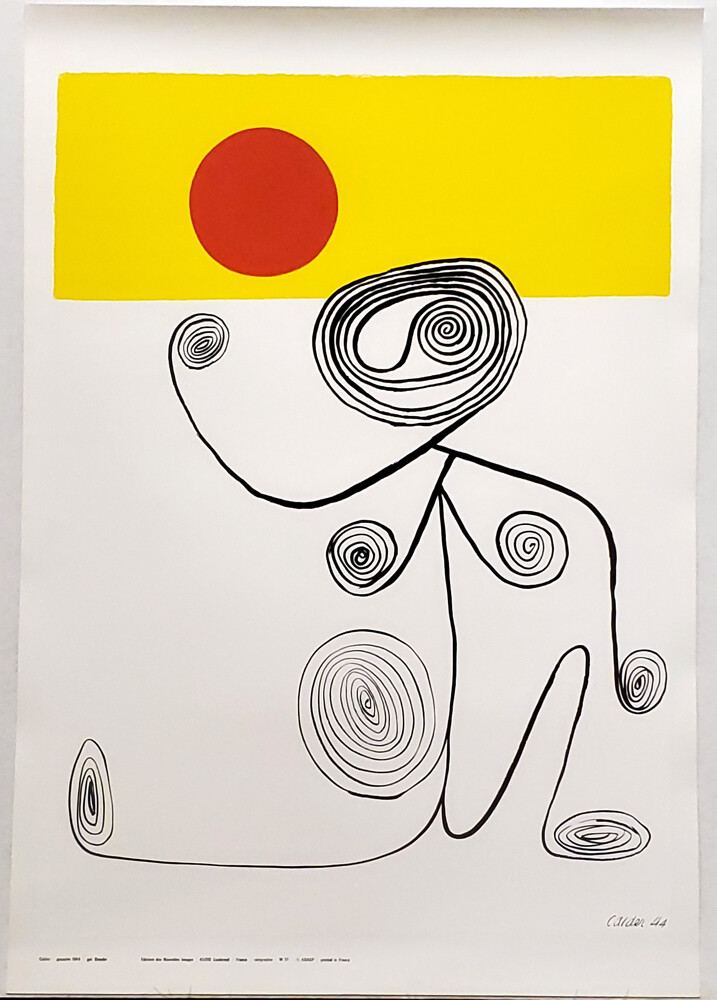 Alexander Calder SQUIGGLE FIGURE (1944) Art Print Serigraph 18x25