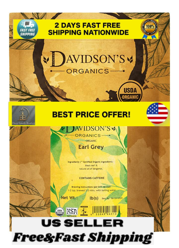 Davidson's Organics, Earl Grey, Loose Leaf Tea, 16-Ounce Bag
