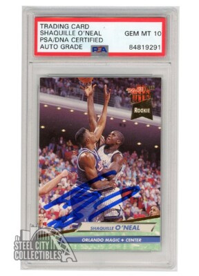 Shaquille O'Neal 1992-93 Fleer Ultra Autograph Rookie Card