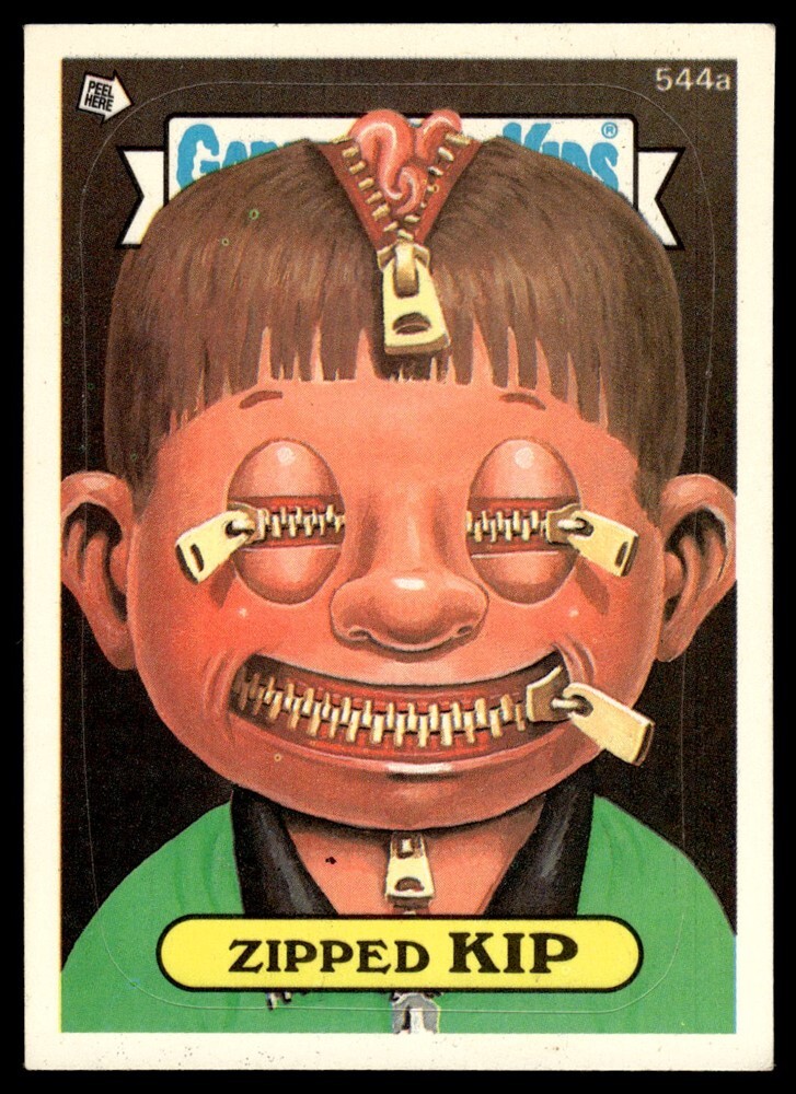 1988 Topps Garbage Pail Kids GPK Unzipped Kip # 544a Sticker