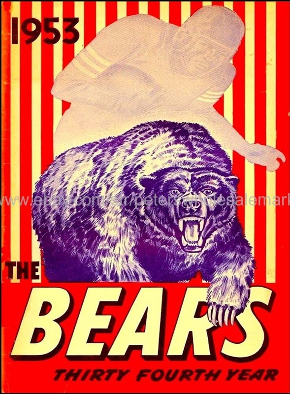 bedroom decor ideas wall poster 1953  Football 14X20 inch