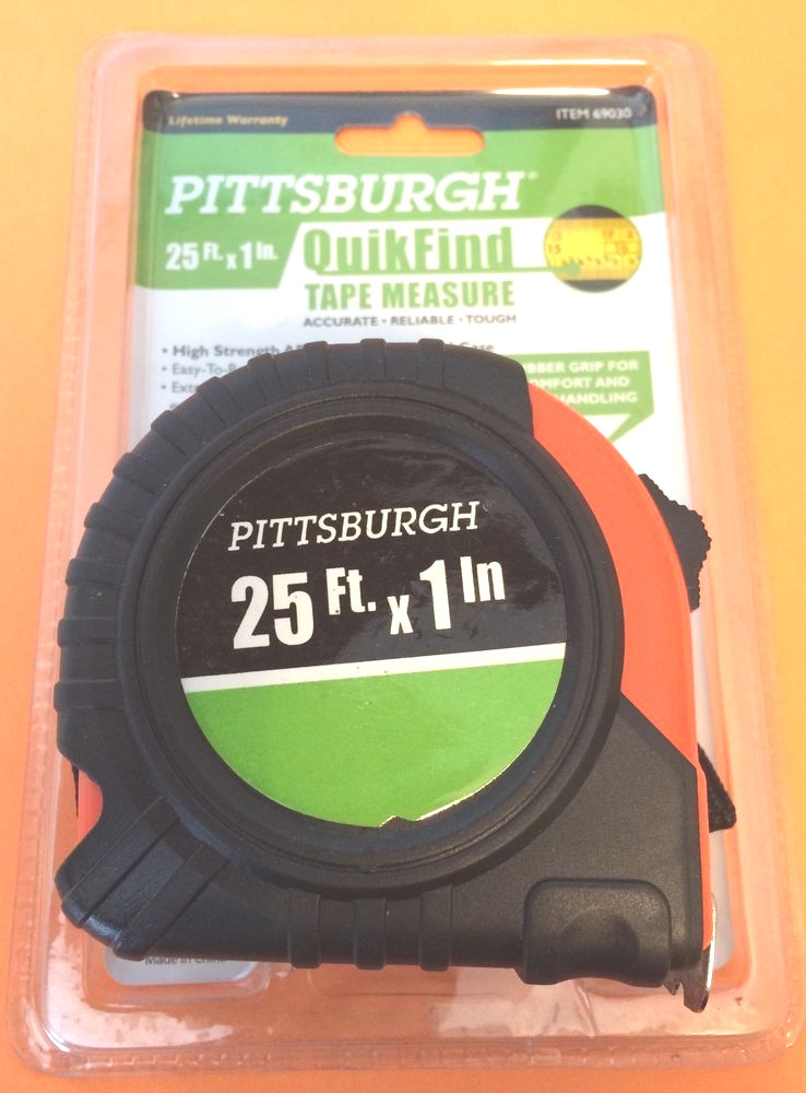 NEW Pittsburgh Tape Measure 25 ft x 1