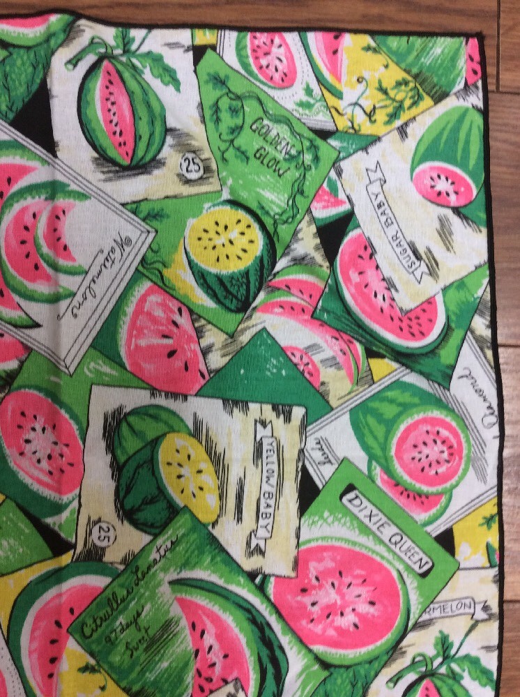 NAPKINS WATERMELONS HOT PINK GREEN YELLOW BLACK 18