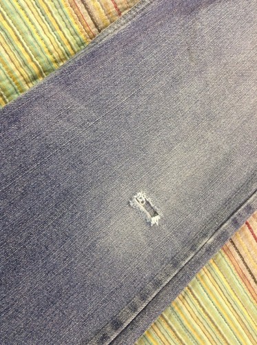 Kid's Levis 514 Straight Distressed Blue Denim Jeans 20 Reg 30x30 (actual 28x29)