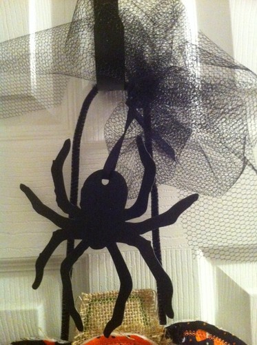 Embroidered Jack O Lantern Door Hanger ~ Halloween Decor