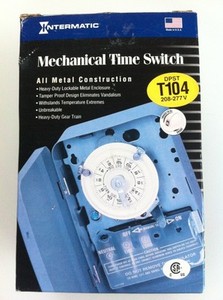 Intermatic T104 208 277 Volt DPST 24 Hour Mechanical Time ... t104 timer wiring 