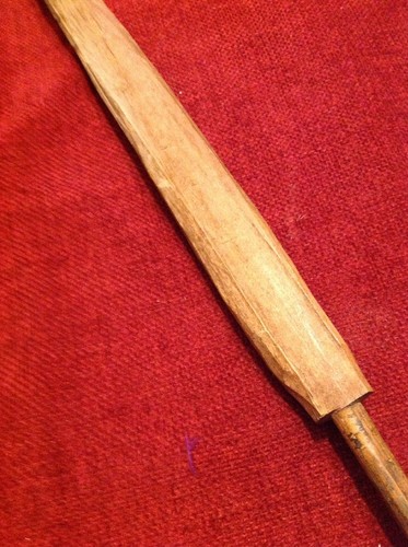 Vintage Folk Art Carving Loom Workers Wood Tool Old & Interesting