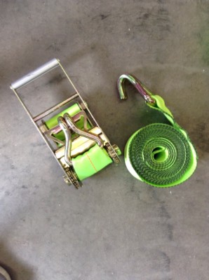 LIFT-ALL TE26436 Tiedown,Rtcht Strap Asmbly,5000 lb,U Hk