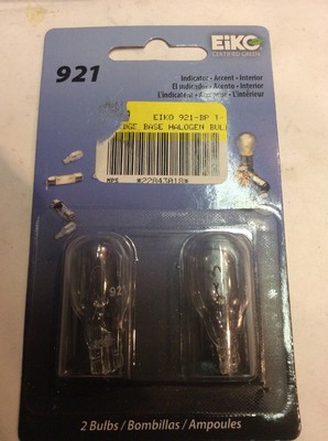 2 Bulbs Back Up Light Bulb-Standard Lamp - Boxed Rear/Front Eiko 921