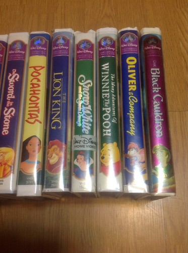 WALT DISNEY THE CLASSICS VHS TAPES  LOT of 15 Masterpiece, Black Diamond