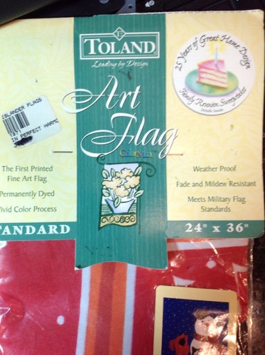 Toland #1220 In Perfect Harmony Snowman With Dog And Cat 24 X 36