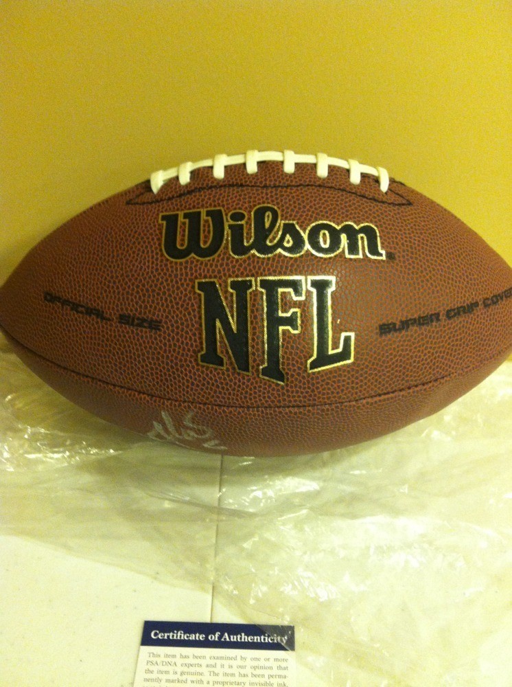 Joe Flacco #5 Baltimore Ravens MVP Super Bowl Quarterback Signed NFL Wilson Foot