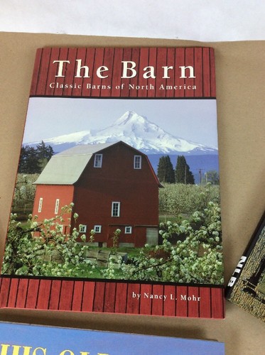 LOT OF 4 VINTAGE BARN BOOKS PULLEY DOOR TRACKS RED PAINT HARDWARE TOOLS HAY ROOF