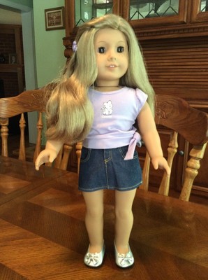 American Girl Doll JLY Blonde Hair Brown Eyes amp Freckles GUC
