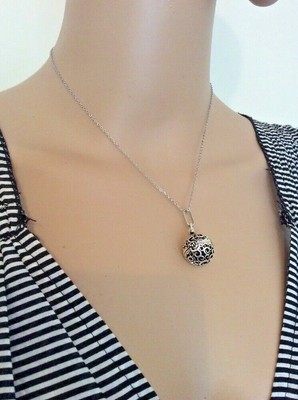 Cage Pendant Stainless Steel Use With DoTerra Essential Oils Diffuser + chain