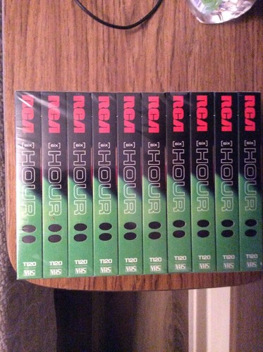 NEW 10 Pack Blank RCA T-120 HI-FI Stereo 6 Hr Video Tape Factory Sealed NIB