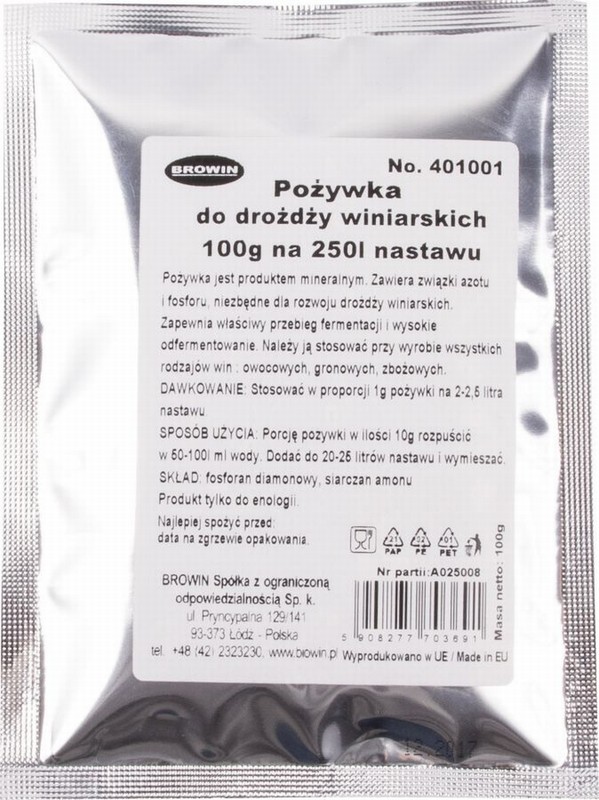 HefenÃ¤Hrsalz 100g Auf 250liter Wein Selbermachen