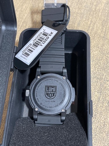 Pre-owned Luminox Men's Sea Turtle Giant Watch Xs.0321.l In Black