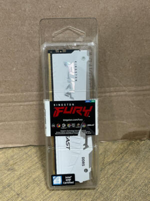 Kingston FURY Beast White RGB 32GB 6000MT/s CL40 DDR5 RAM Memory KF560C40BWA-32