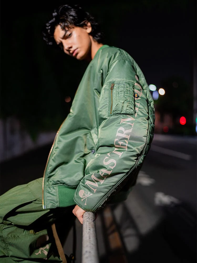 マスターマインド mastermind アルファ BOMBER JACKET サイズ:S