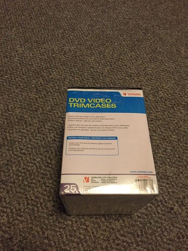 Verbatim CD/DVD Video Trim Cases 25 Pk