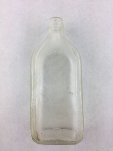 Vintage Pharmacy Medicine Bottle Sani Glas Brockway 7.75