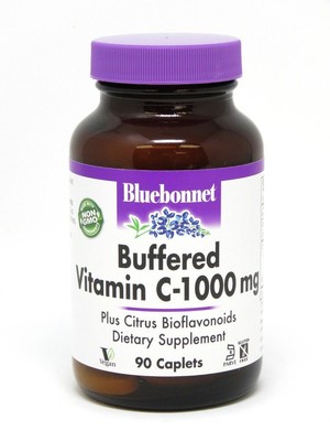 Bluebonnet буферизованный витамин С, 1000 мг, 90 капсул