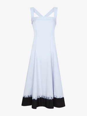 Proenza Schouler White Label Edie Tie-Dye Sleeveless Midi-Dress Size 2
