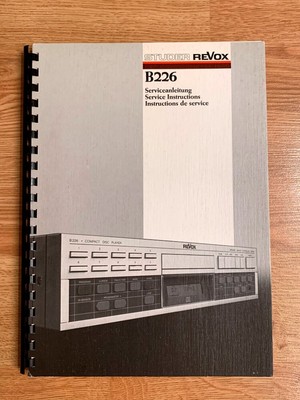 Studer B226 Operating Manual