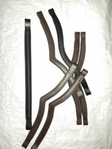 Set 50 x 1 Leather Empty Channel Bridle Brow-band Softy padding 8 MM Free Ship.