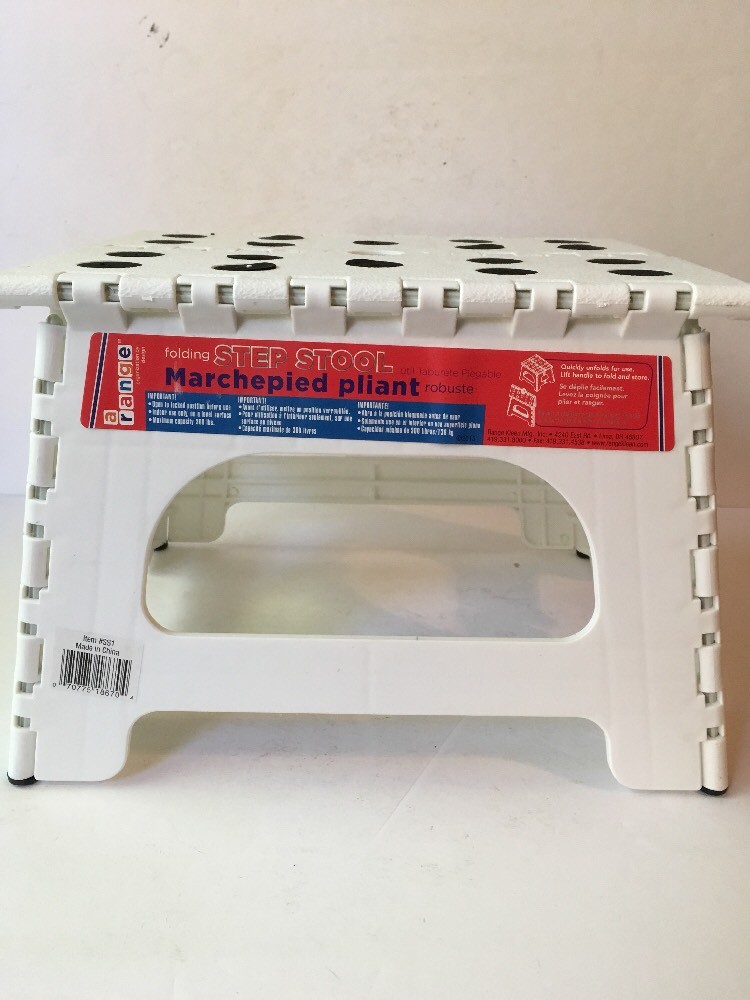 Range Kleen Single Step Stool, White