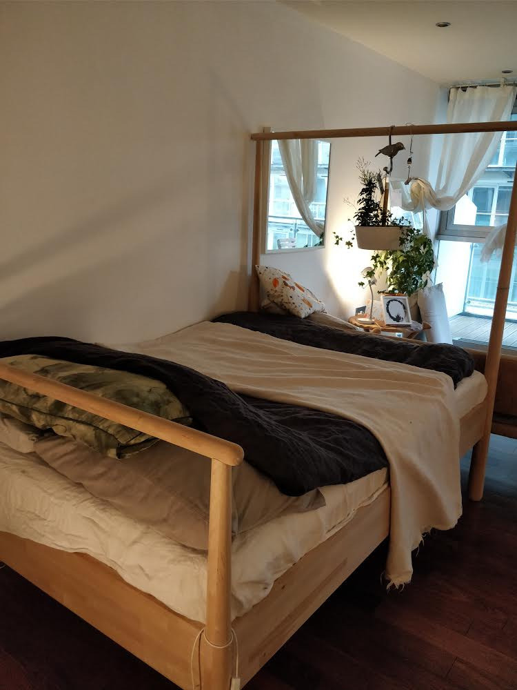 GJÖRA IKEA double bed with Leirsund base in Manchester City Centre