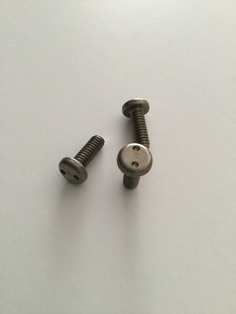 1/4"20 Tamper Resistant Screw with Pan Head Type, Plain Finish