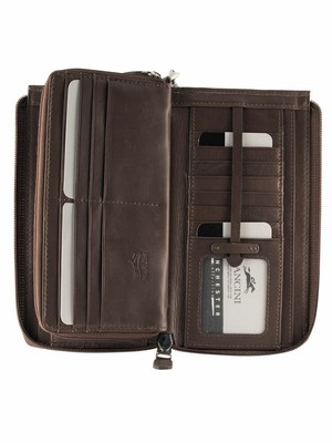 Mancini RFID Secure Ladies' Trifold Leather Wallet