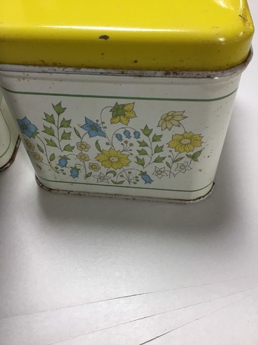 2- Tin Cheinco Housewares Canisters