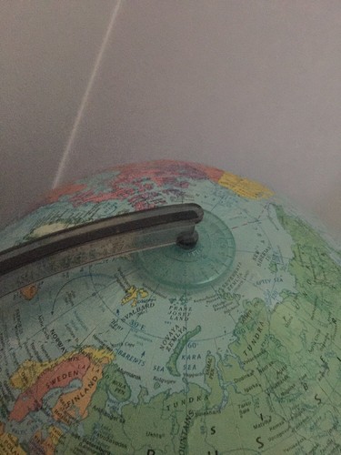 Vintage Replogle Dual Axis Globe World Nation Series Raised Topography 12