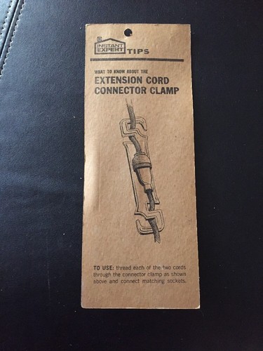 Black And Decker Vintage Extension Cord Clamp