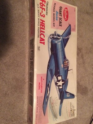 Guillow39s Giant Scale Grumman F6F3 Hellcat US Fighter Plane WW2 Balsa Wood NEW