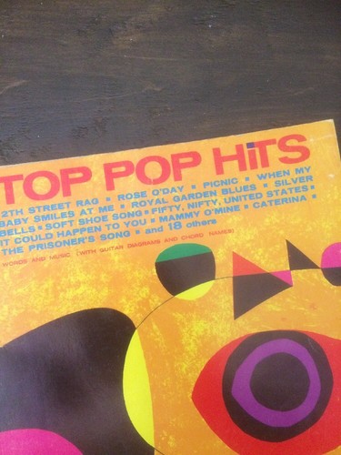 Vintage Pop Song Hits Sheet Music Book, Words/Music/Chords 1963